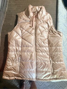 Maurices Shiny Blush Quilted Puffer Vest